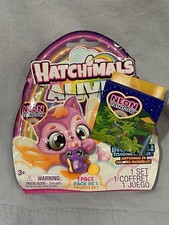 NEW Hatchimals ALIVE Mystery Hatch Neon Rainbow Amazing Color - Pufficorn