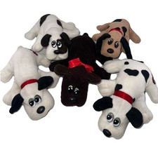 Lot Of 5 Vintage Tonka Pound Puppies Plush 8  Solid And Spots