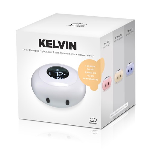 Kelvin Color Changing Night Light, Room Thermometer and Hygrometer (Humidity ... - Picture 7 of 7