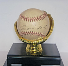 Jimmie Foxx Single Signed Baseball Official American League JSA LOA