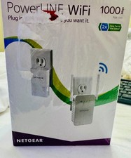 NETGEAR PLW1000 Powerline WiFi Extender – Gigabit Ethernet – NEW Sealed