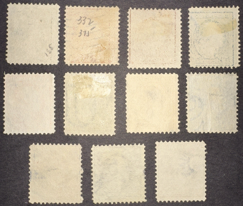 US 1908-1909 Sc# 331-332, 334-342 Lot of 11 Used Stamps Perf 12 - Picture 3 of 3