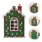 Candy Gift Storage Box House Creative Wooden Cabin Countdown Calendar Box