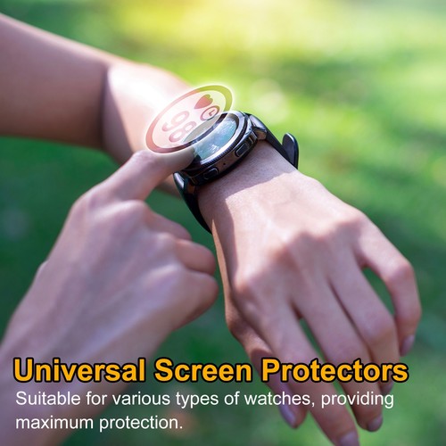5pcs Watch Screen Protector 37.5mm Tempered Glass Anti-Spy Protection, Gray - Zdjęcie 7 z 7