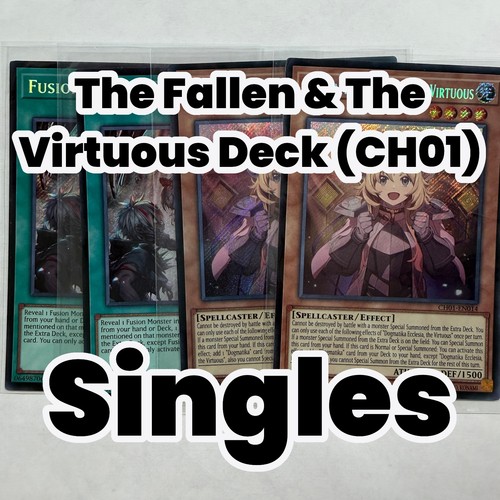 The Fallen & The Virtuous Singles Yugioh CH01 en Ultra 1st ED NM Chronicle Deck - Picture 1 of 5