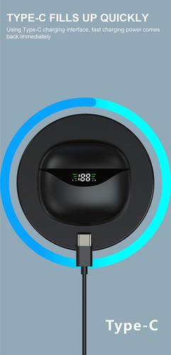Bluetooth 5.3 Headset TWS Wireless Earphones Mini Earbuds IPX5 Stereo Headphones - Picture 15 of 19