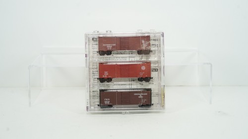 Micro Trains N Scale Cat 3-Pak C&O B&O WM 40' Standard Box Car 20276-2 NEW B53-2 - Picture 1 of 3