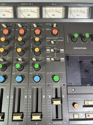 Teac Tascam 244 Portastudio 4 Track Cassette Recorder 120V As Is 4 Parts Repair - Picture 6 of 12