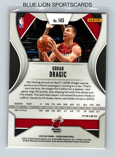 2019-20 Panini Prizm - Goran Dragic #145 Silver Prizm - Bild 2 von 2
