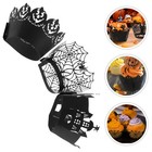 36 Stück Halloween-Kuchen-/Cupcake-Verpackungspapier, Muffin-Geschenkpapier,