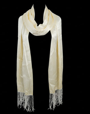 $600 NWT Gianfranco Ferré White Mini Sequin Silk Scarf Made in Italy 5''X78''