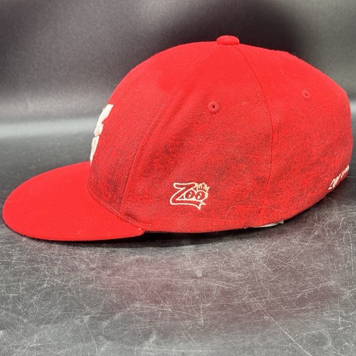 Zoo York Fitted Baseball Hat Size S/M Embroidered Logos Flexfit Red Black - Picture 7 of 14
