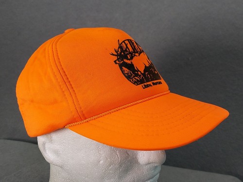 De colección Montana Caza Snapback Sombrero Naranja Brillante Espuma Camionero Gorra Alce y Luna - Imagen 7 de 24