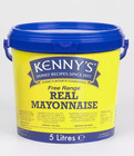 Kenny's Real Mayonnaise Creamy Mayo Sauce Dip Sandwich Salad Burger Tub Pack 5L