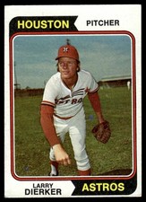 1974 Topps Larry Dierker Houston Astros #660