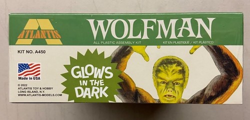 Atlantis Models Lon Chaney Jr. The Wolfman Glow Kit Plastica Edizione Limitata - Foto 6 di 6