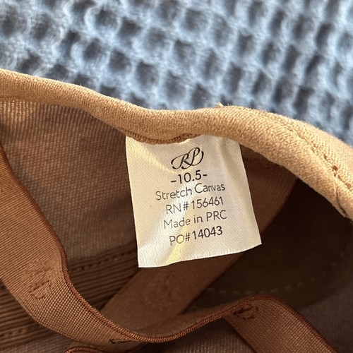 Zapato Zapatilla Ballet Punta Rusa Camel Talla 10.5 Vivante Lona Elástica Nuevo Sin Etiquetas - Imagen 6 de 10