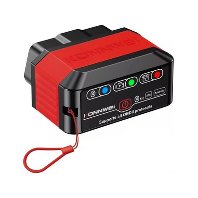 KONNWEI OBD2 Diagnosegerät Bluetooth 5.0 Auto Scanner Fehlerlesegerät iOS Rot