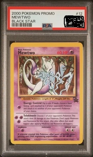 2000 POKEMON PROMO BLACK STAR #12 MEWTWO PSA 5