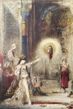 Antica stampa a colori del 1930 – Gustave Moreau – L’apparizione (Salomè)