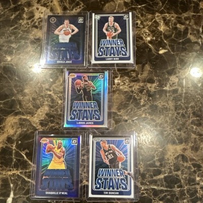  Winner Stays NBA Lot 5 LeBron Shaq Bird Duncan Jokic