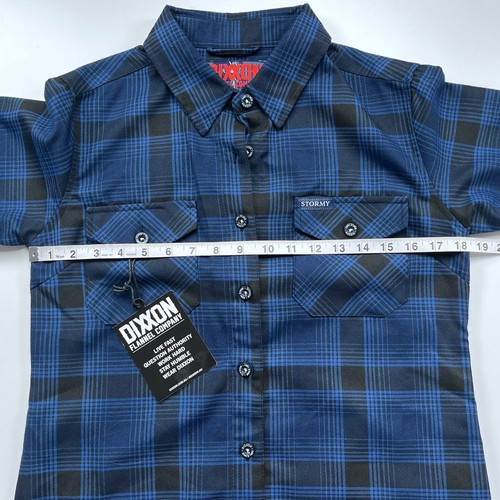 Dixxon Dark Stormy Button Down Plaid Long Sleeve Shirt Women's Size Medium NWT - Picture 9 of 10