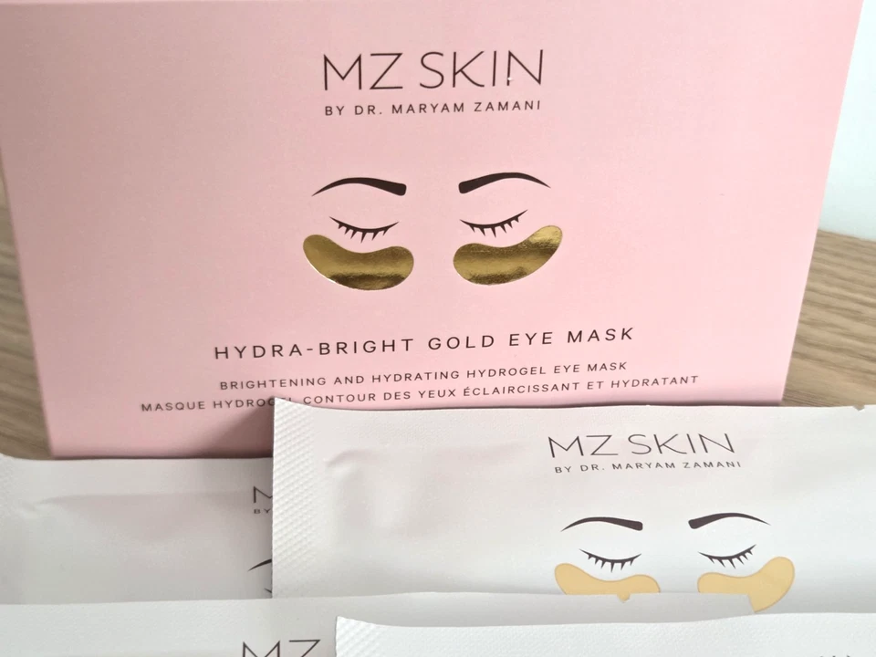 MZ Skin Hydra-Bright Gold Eye Mask Brightening Hydrogel 5 X 3g New RRP £80 - Image 3 of 4