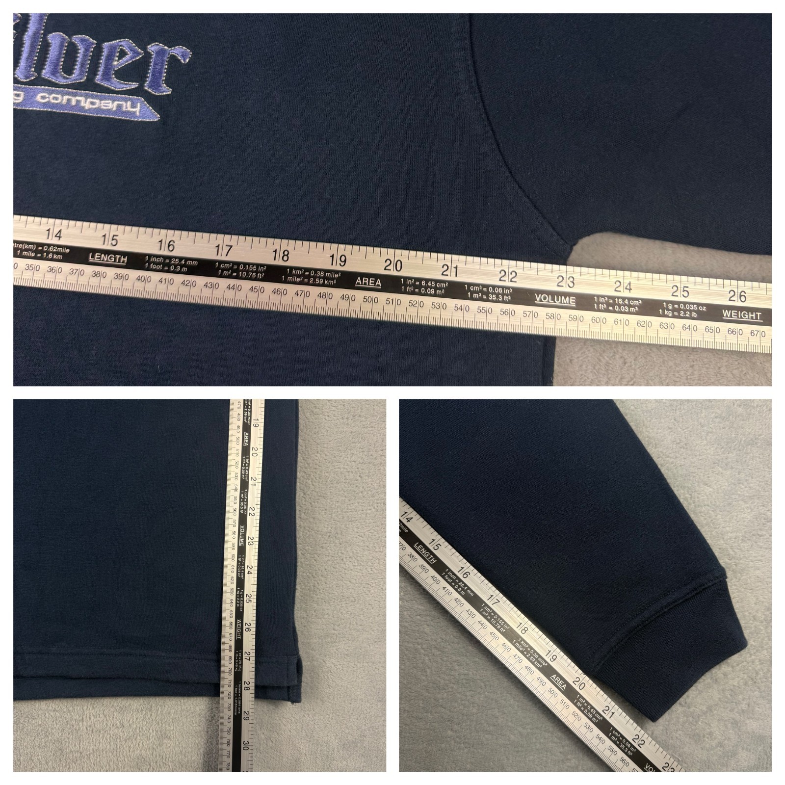 Vintage Quiksilver 2000's Y2K Surf Navy Blue Spellout Size Large Sweatshirt image 6