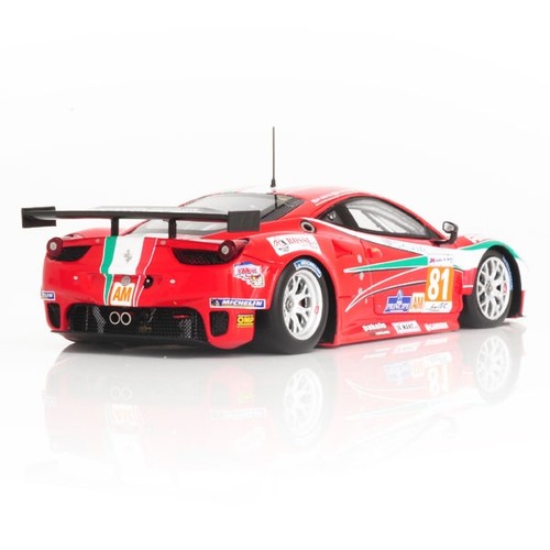 Minichamps 1:43 FERRARI 458 ITALIA GTE PRO #81 AF CORSE 24H LE MANS 2012 FUJIMI - Picture 2 of 3