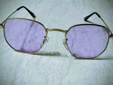 Brand New Silver Frame Sunglasses w/ Purple Polarized UV Protection Lenses