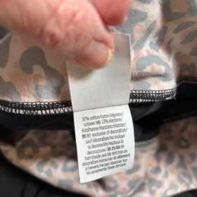 Victoria's Secret PINK Leopard Print Leggings Black Pink Gray XXL