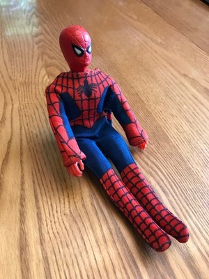 Vintage 1974 Mego Corp Spider Man Poseable 8  Doll All Original Nice!