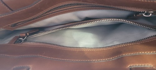 Reed Krakoff Boxer Tote Gray Wool Saddle Brown Leather Top Handle Travel bag - Picture 13 of 18
