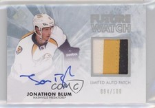2011 SP Authentic Future Watch Limited Jonathon Blum RPA Rookie Patch Auto RC