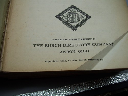 1919 Canton Ohio Directory HC Book Antique Advertising Stark County Please Read - Picture 9 of 10