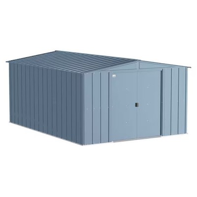Arrow Storage Products Clg1014bg Galvinizedsteelstorageshd, 10Ftx14ft, Blue