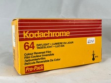 Kodak Kodachrome 60 film pro-pack with 5 roll 120 format expired in 1990