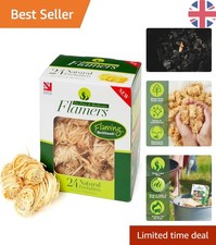 24 Natural Firelighters - Eco-Friendly Fire Starters for BBQ, Fireplace, & More 0.50 per lighter