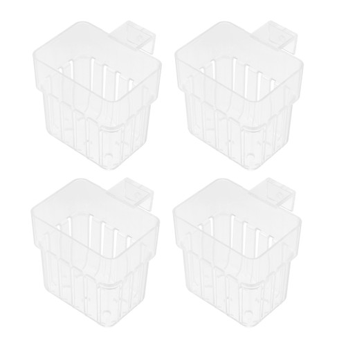  Soporte para plantas acuáticas para pecera 4 piezas - Macetas colgantes transparentes con agujeros - - Imagen 9 de 12