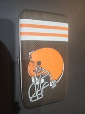 NFL Cleveland Browns Women Nylon Hard Organizer Wallet