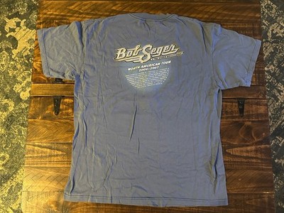 Bob Seger 2006-2007 North American Tour Shirt Blue Eagle Motorcycle Size Xl
