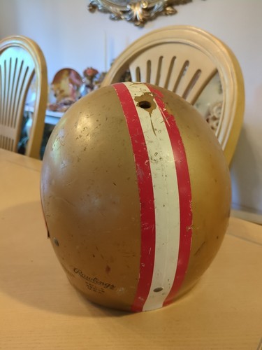 CASCO FOOTBALL VINTAGE ANNI 80 SAN FRANCISCO 49ERS NFL RAWLINGS 10-85 HNFL-N MEDIUM - Foto 2 di 7