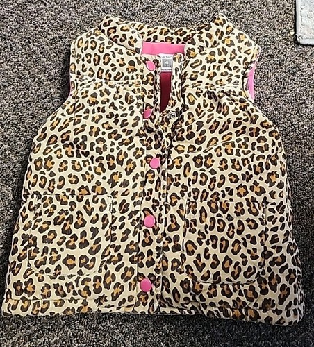 Carter's Girls Size 4 Camel Animal Print Cord Fleece Lined Vest - Picture 7 of 7