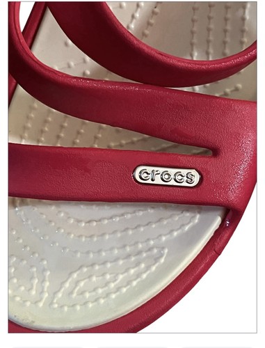 Pink Crocs Strap Sandals Size 8 - Picture 3 of 6
