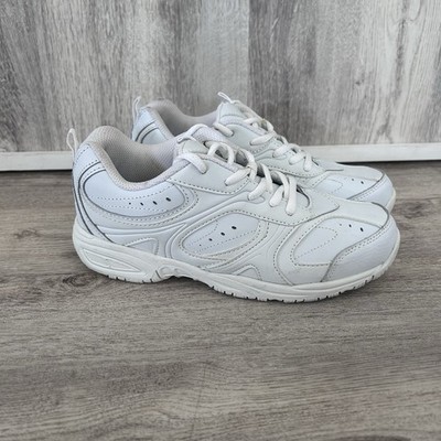 Stride Rite Cooper Sneakers Boys Youth Size 3.5 W Wide White Athletic Shoes