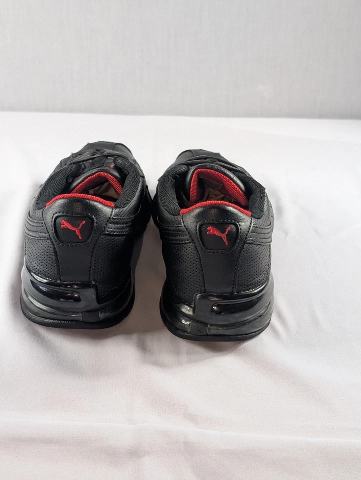 Zapatillas deportivas Puma Turín para hombre negras rojas estilo de vida EE. UU. 9 EUR 42 FTWPC Foto 4 de 4