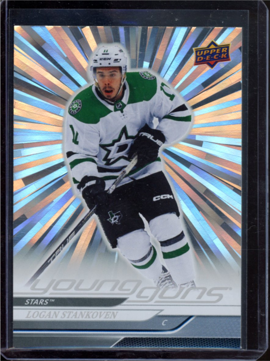 2024 UPPER DECK #244 LOGAN STANKOVEN OUTBURST SILVER YOUNG GUNS RC