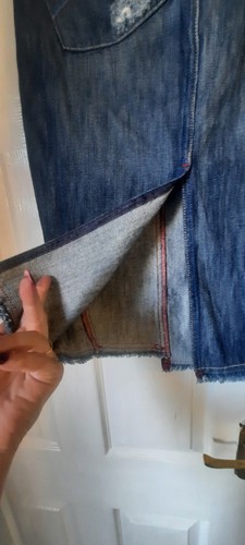 NEXT Falda Denim Desgastada, Talla 14, Y2K - Imagen 11 de 12