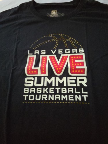 Shirts&skinS Las Vegas Live Basketball Tournament Nero Uomo 3XL Maglietta NUOVO - Foto 3 di 5