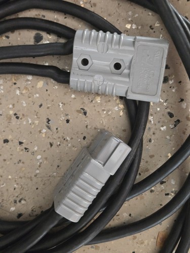 Forklift Battery Extension Cable 2 AWG 10 1/2 FT 600V 175A Gray or Yellow Ends - Picture 4 of 5
